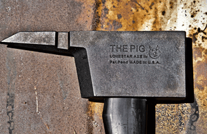 PIG Forcible Entry Tool - Notched PIG Axe - Black Handle
